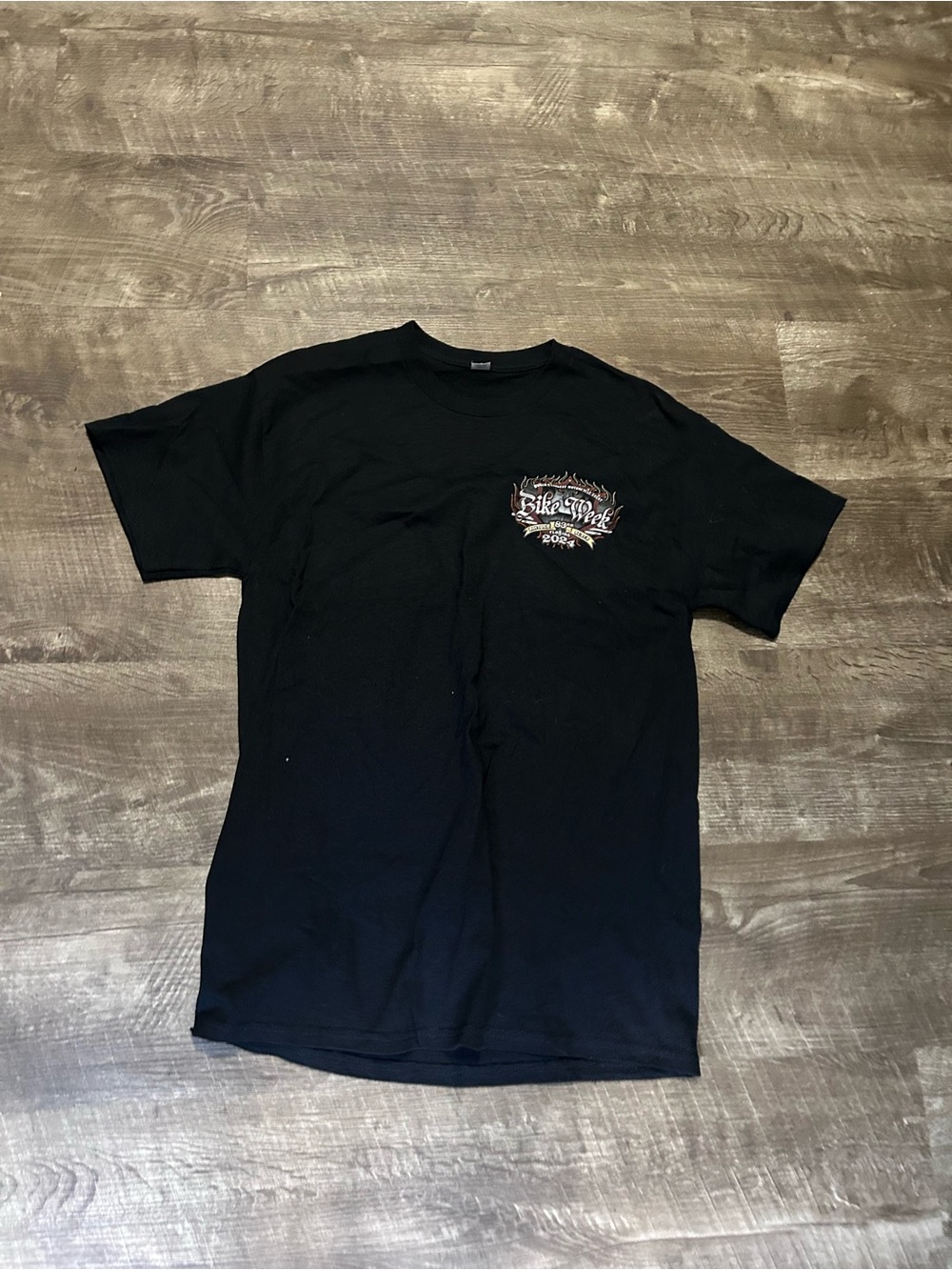 Black Short-Sleeve Graphic Tee by